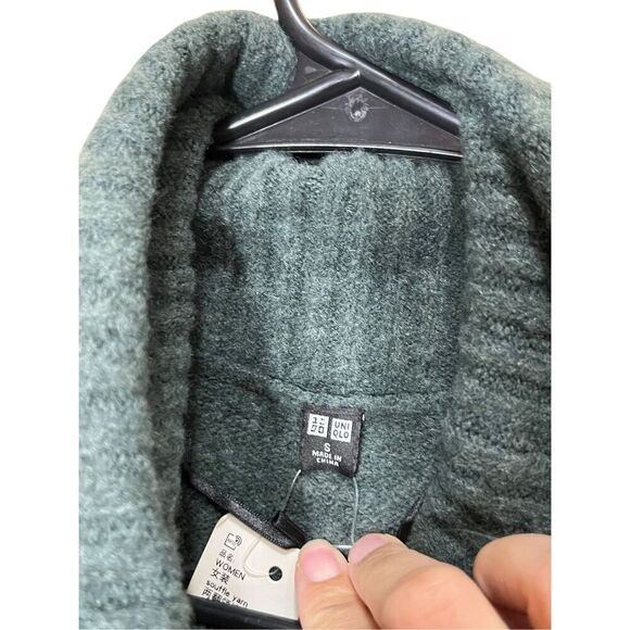 Uniqlo Dark Green Long Sleeve Sweater Dress Size S NWT - Picture 5 of 9
